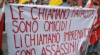 Le promesse solenni della Meloni di garantire più sicurezza sui posti di lavoro sono smentite dal forte incremento di morti sul lavoro e questo incremento è collegato alle norme che aumentano la precarizzazione del lavoro operaio. Solo l’unità e la lotta degli operai può opporsi a questa strage