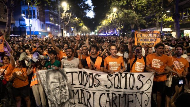 Lo sfratto forzato di Maricarmen, 87 anni, ha sollevato un’ondata di manifestazioni imponenti per il diritto alla casa. Che il governo si presenti come socialista non cambia i termini del problema, quella che va ribaltata è la forma sociale fondata sul profitto.